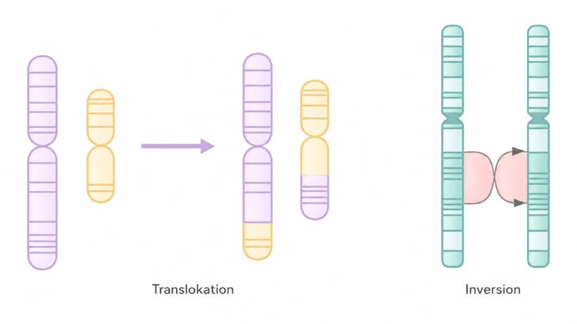 Bild zeigt Translokation und Inversion